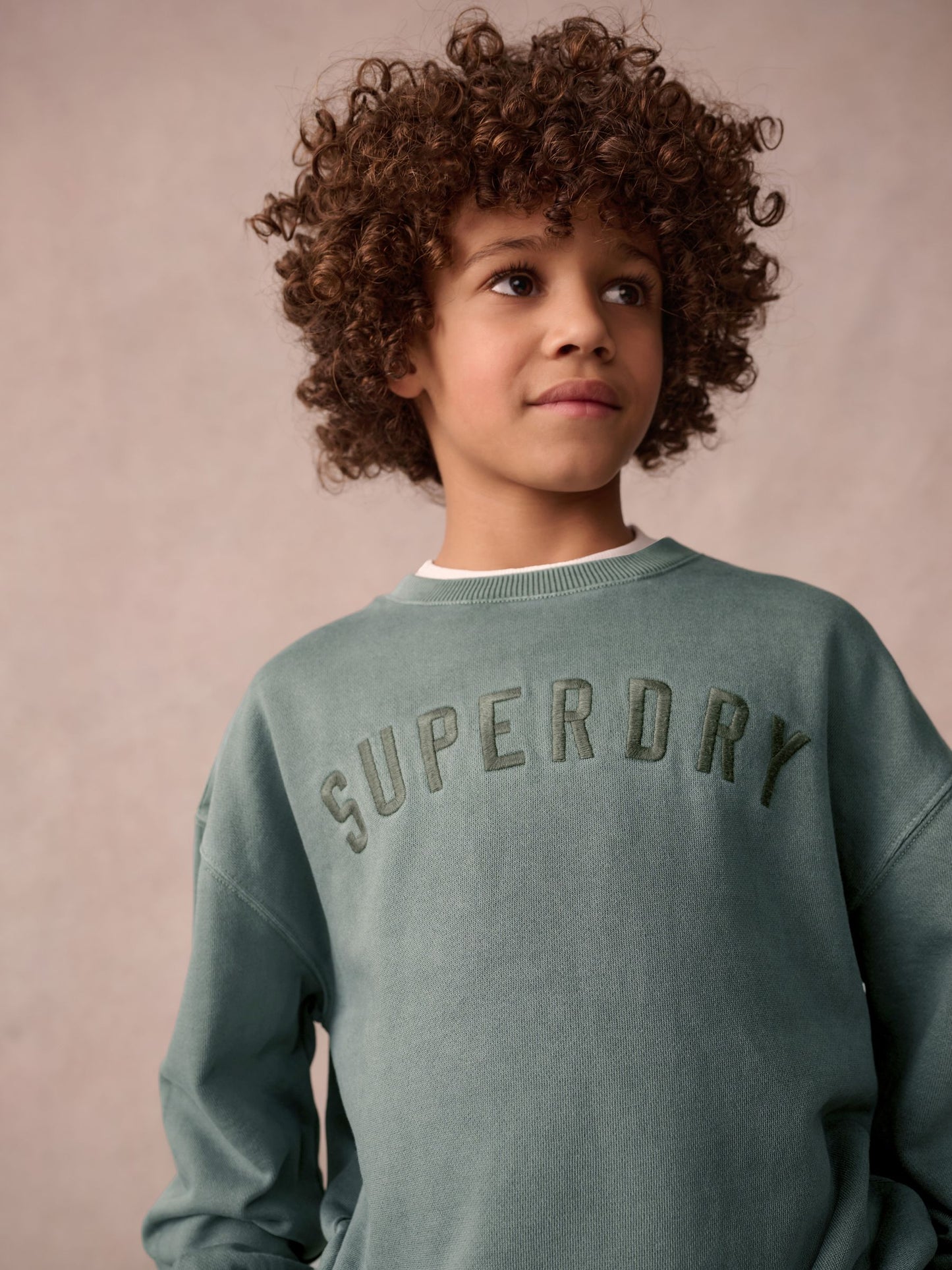Dsiney Kidz - Superdry Dark Green Sweat Top & Joggers Set image 3