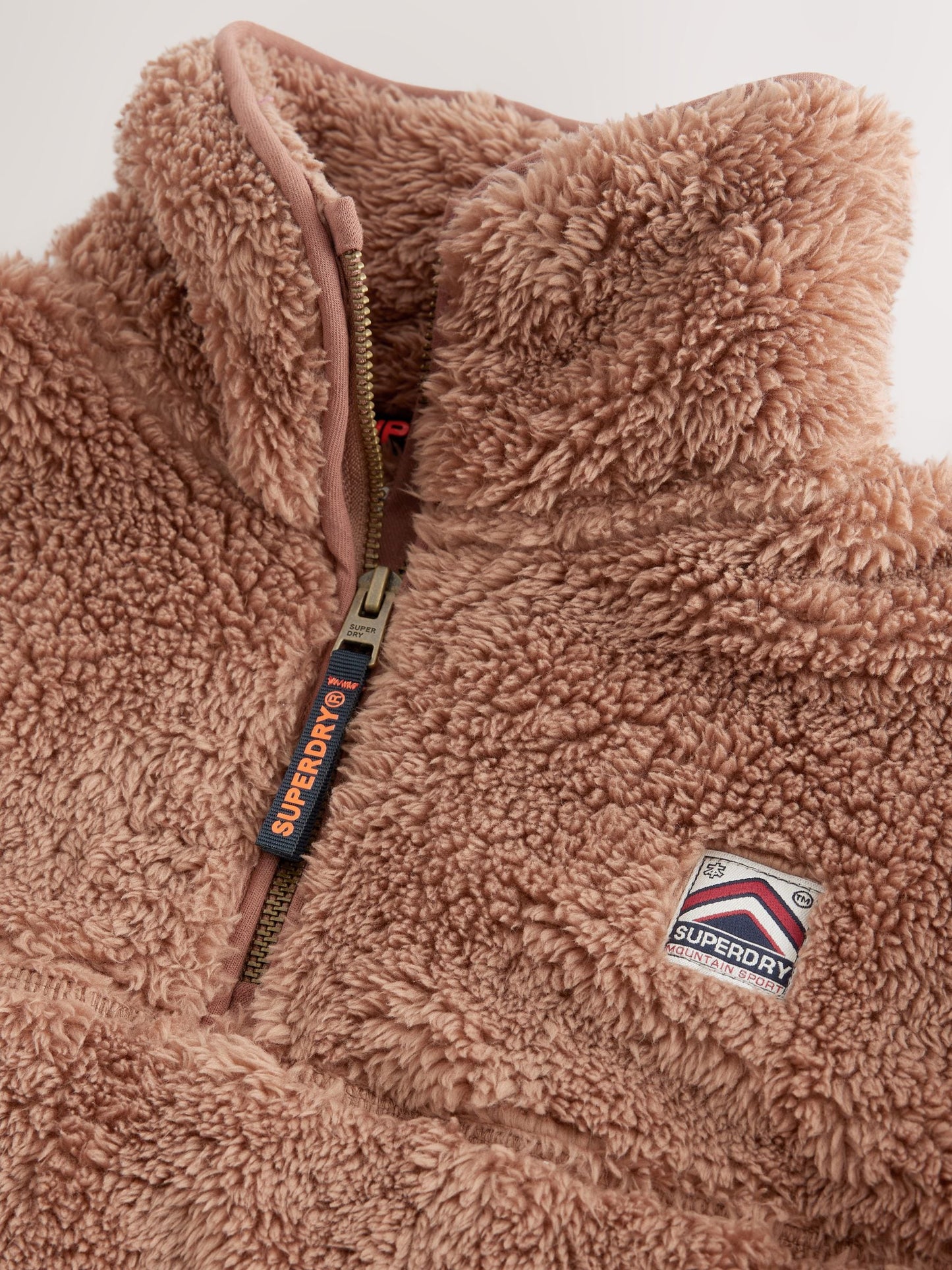 Dsiney Kidz - Superdry Brown Quarter Zip Fleece image 3