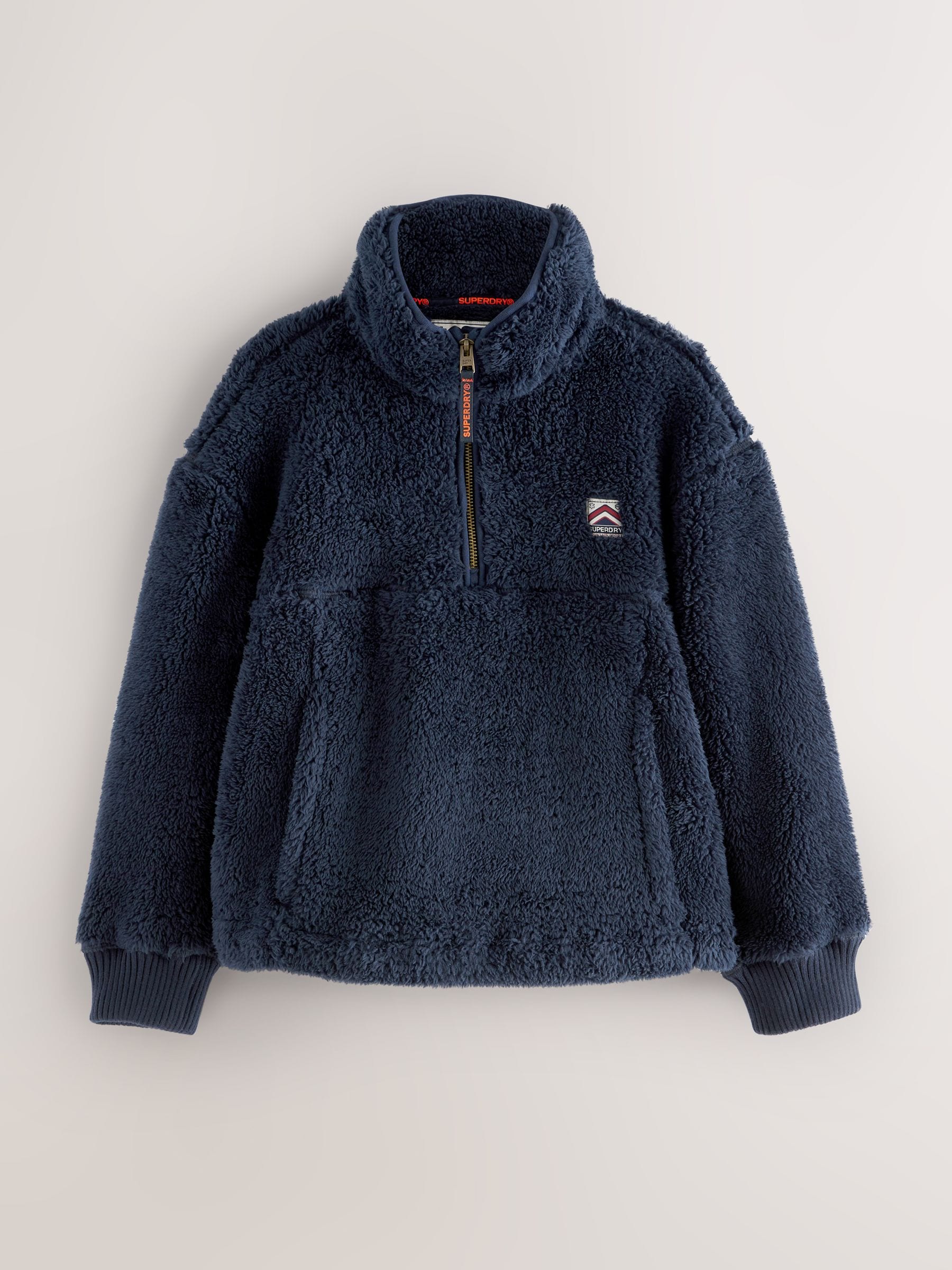 Dsiney Kidz - Superdry Navy Quarter Zip Fleece image 1