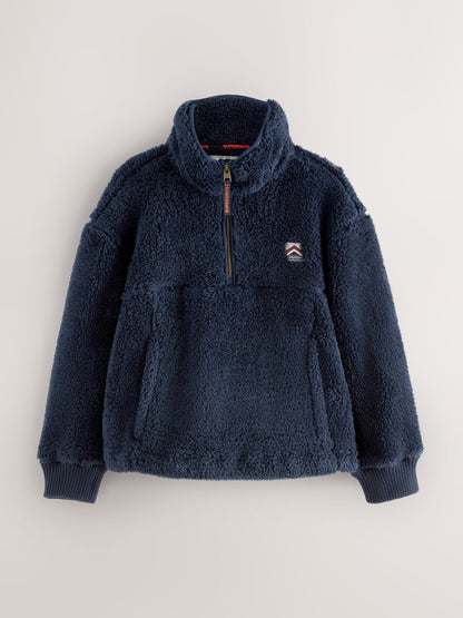 Dsiney Kidz - Superdry Navy Quarter Zip Fleece image 1