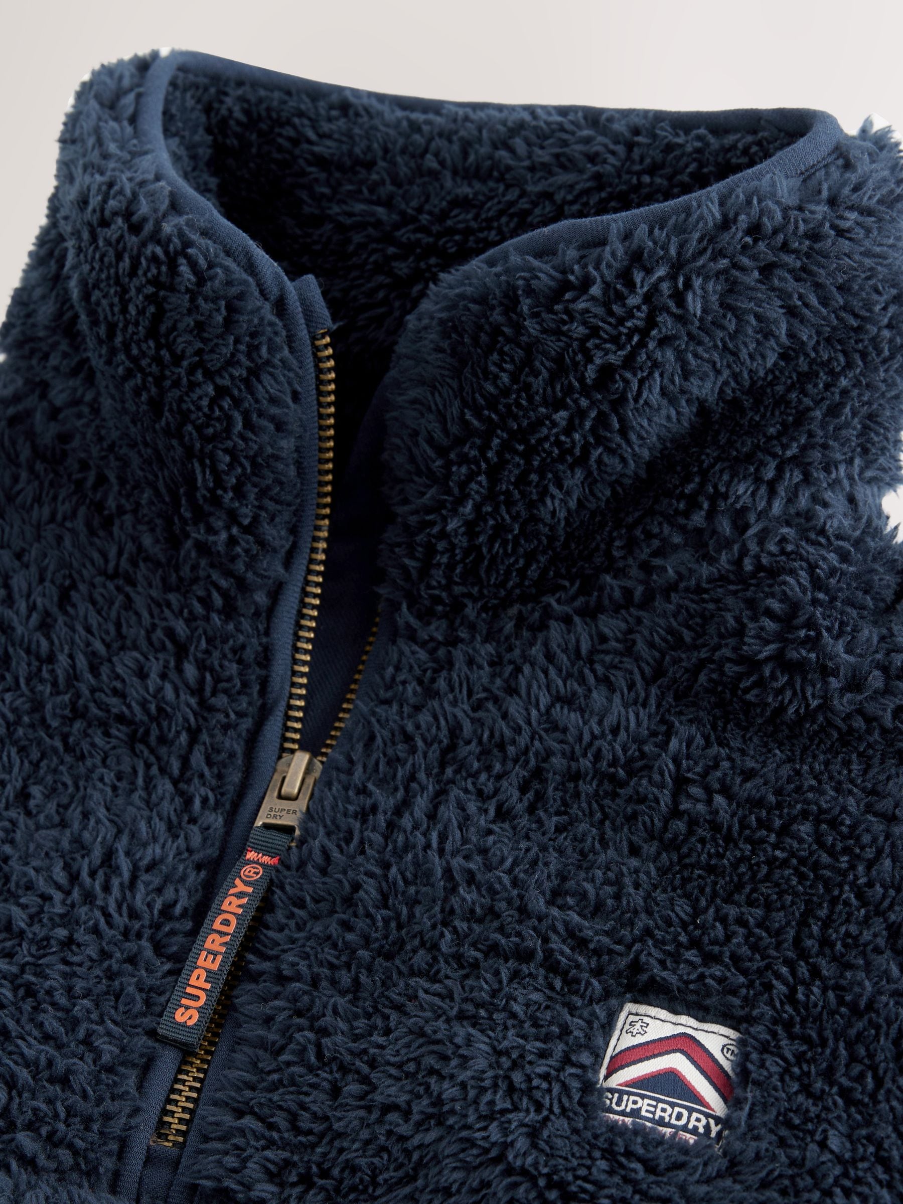 Dsiney Kidz - Superdry Navy Quarter Zip Fleece image 4