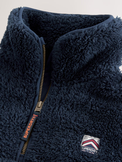 Dsiney Kidz - Superdry Navy Quarter Zip Fleece image 4