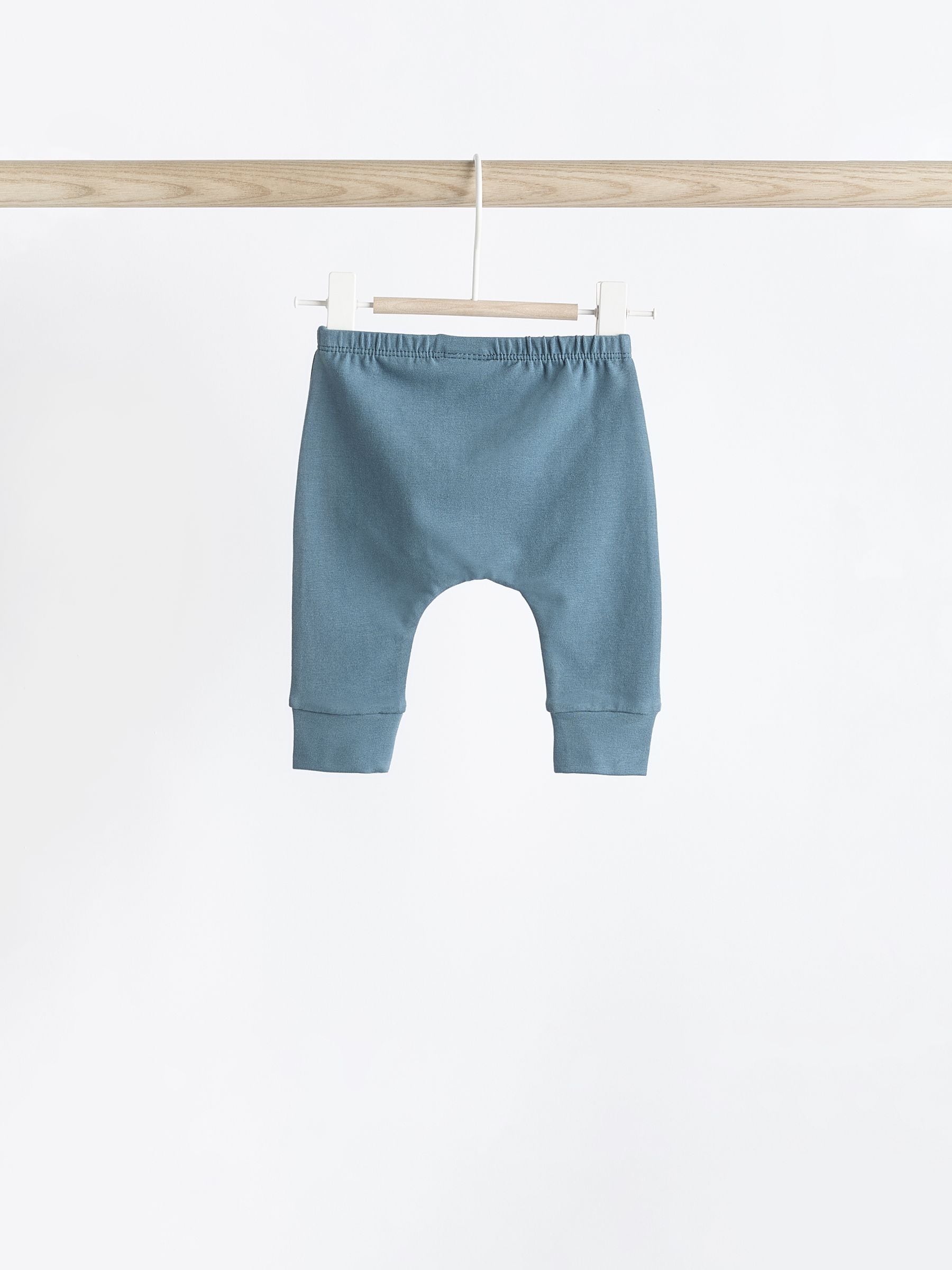 Teal Blue Baby Leggings 4 Pack (0mths-3yrs) image 7