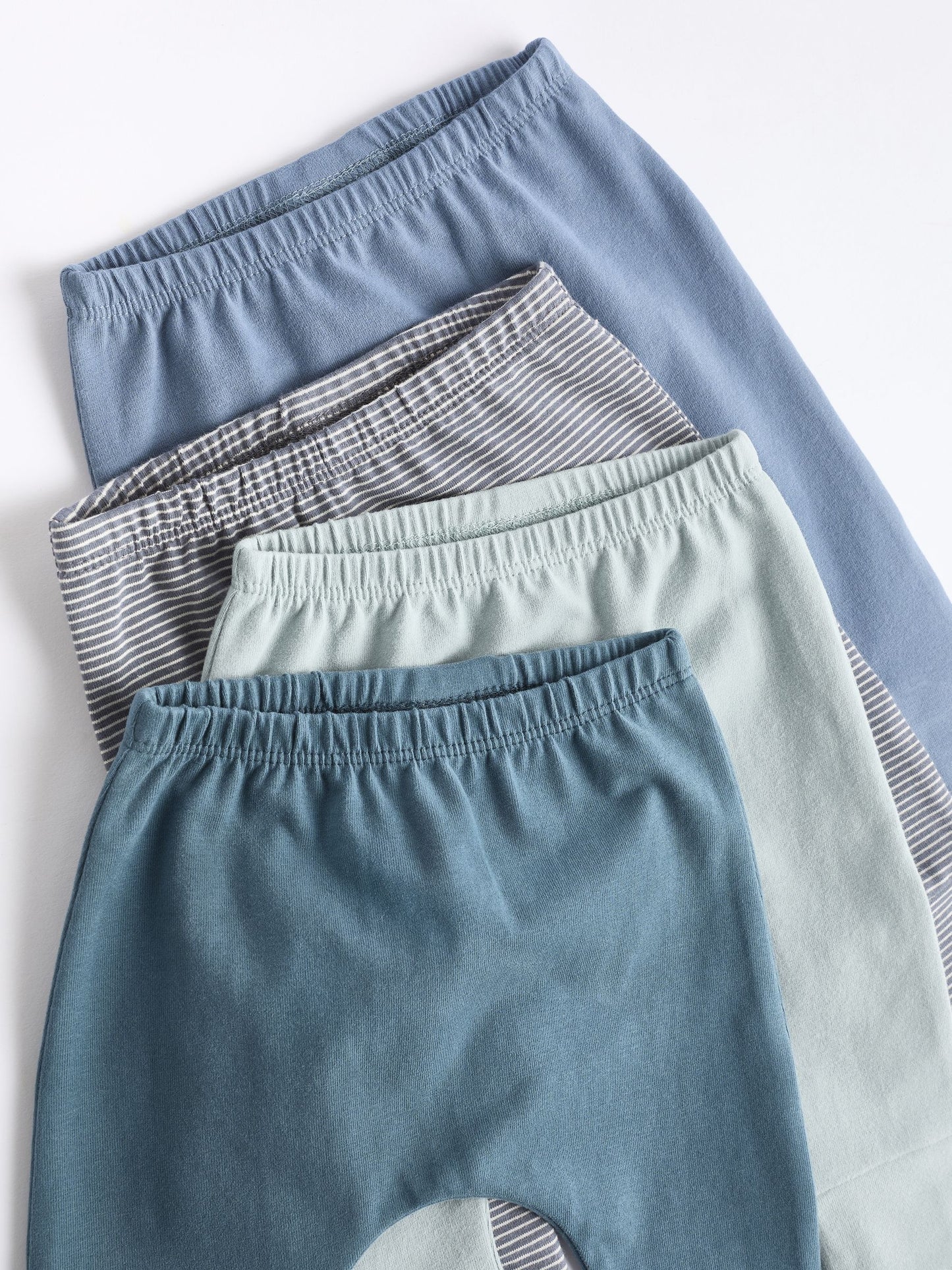 Teal Blue Baby Leggings 4 Pack (0mths-3yrs) image 9