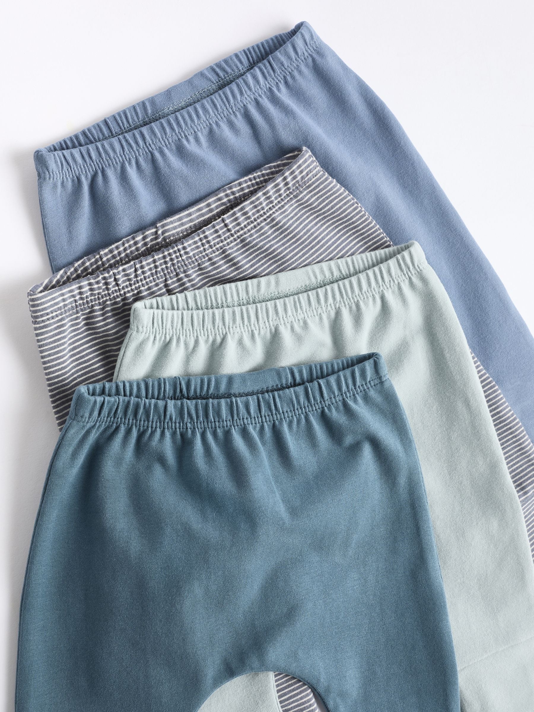 Teal Blue Baby Leggings 4 Pack (0mths-3yrs) image 9