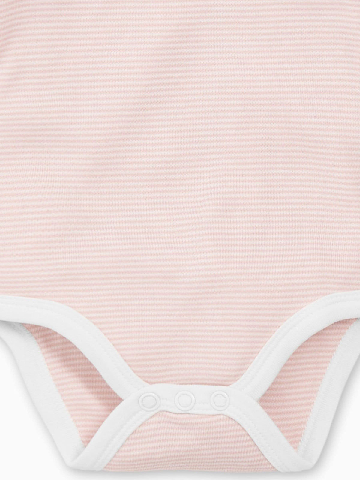 Dsiney Kidz - MORI Pink Stripe Long Sleeve Envelope Neckline Bodysuit image 5