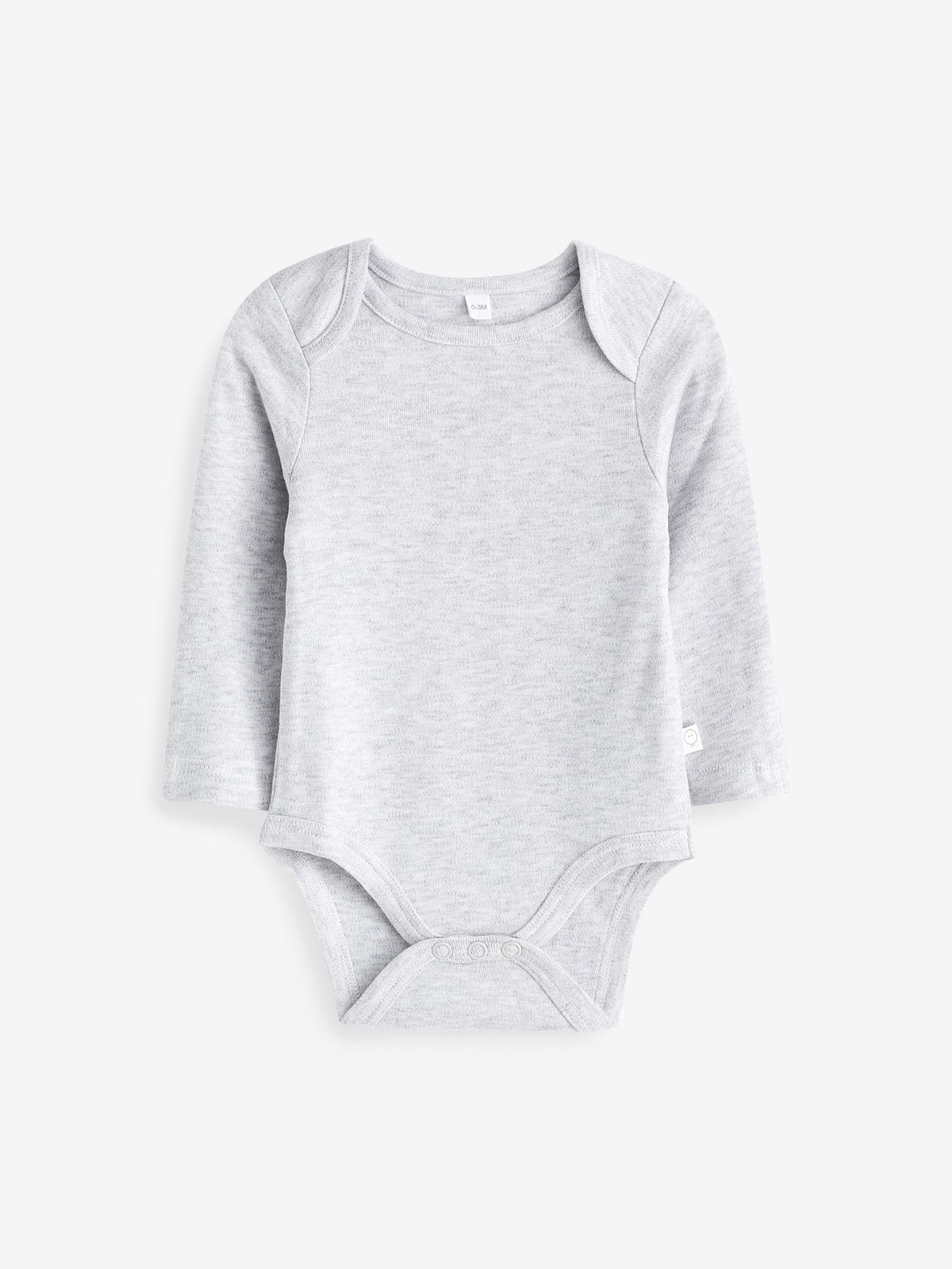 Dsiney Kidz - MORI Grey Long Sleeve Envelope Neckline Bodysuit image 2