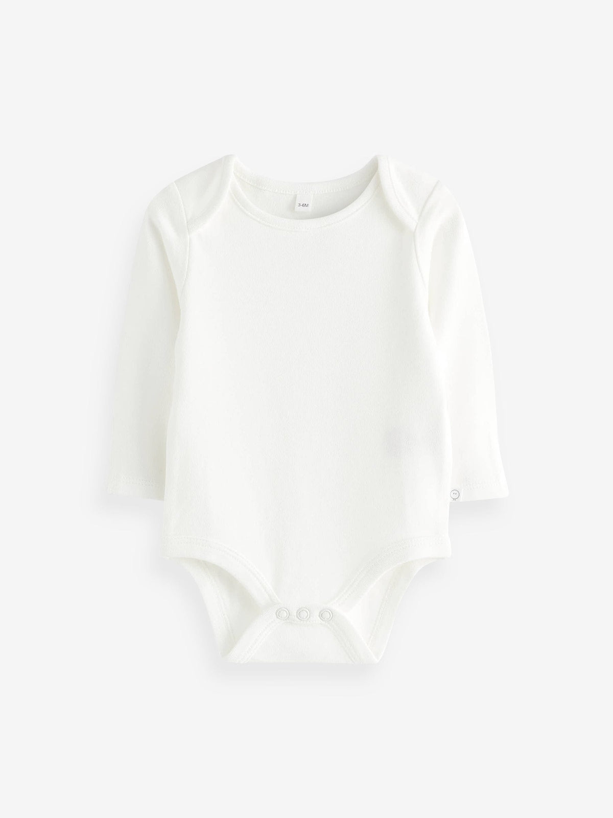 Dsiney Kidz - MORI White Long Sleeve Envelope Neckline Bodysuit image 4