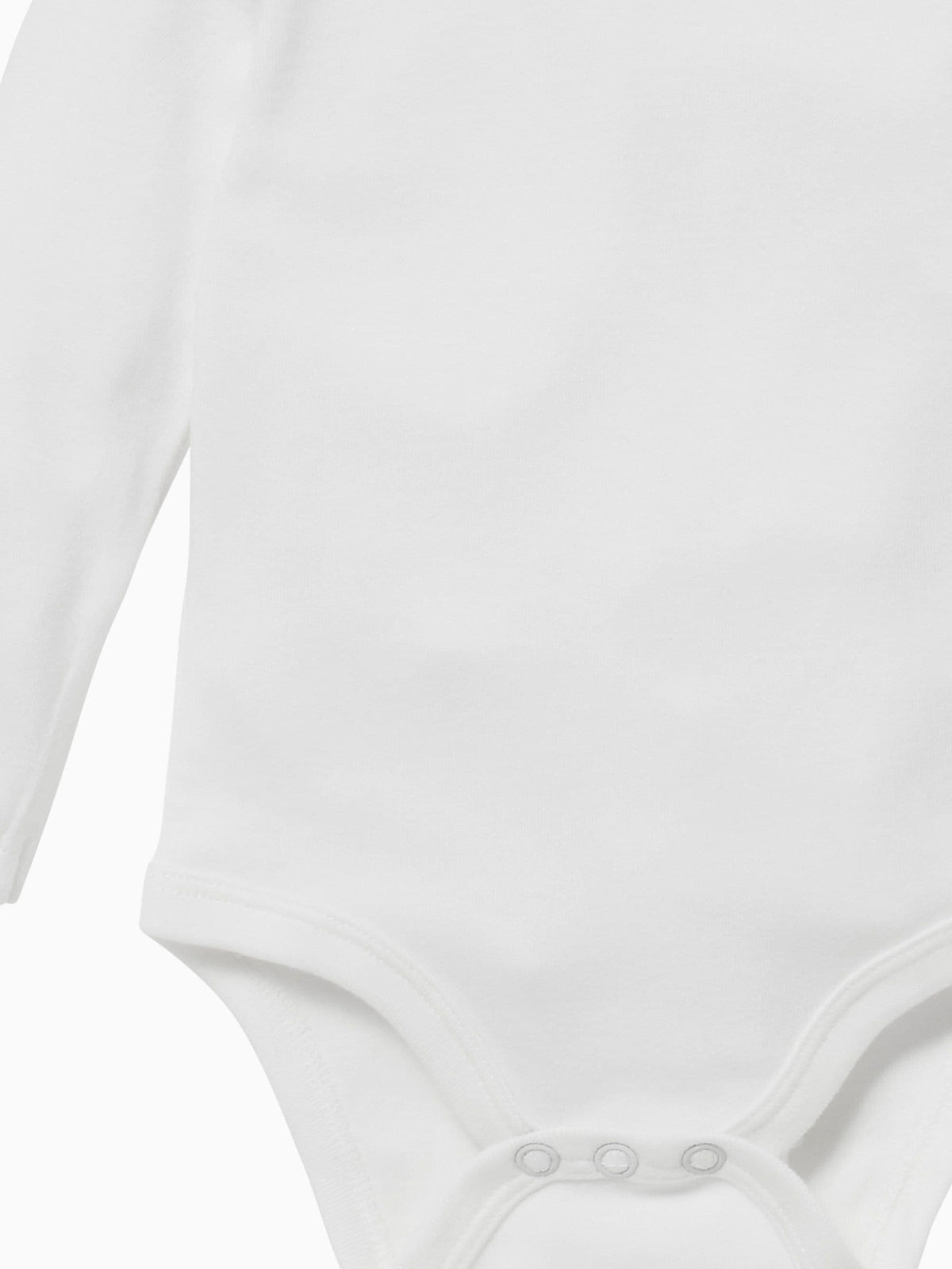 Dsiney Kidz - MORI White Long Sleeve Envelope Neckline Bodysuit image 6