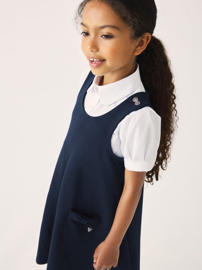 Clarks Navy Clarks School Ponte Pinafore Dress image 4