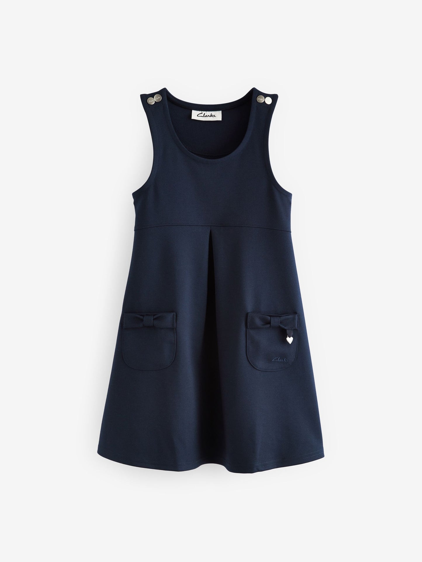 Clarks Navy Clarks School Ponte Pinafore Dress image 6