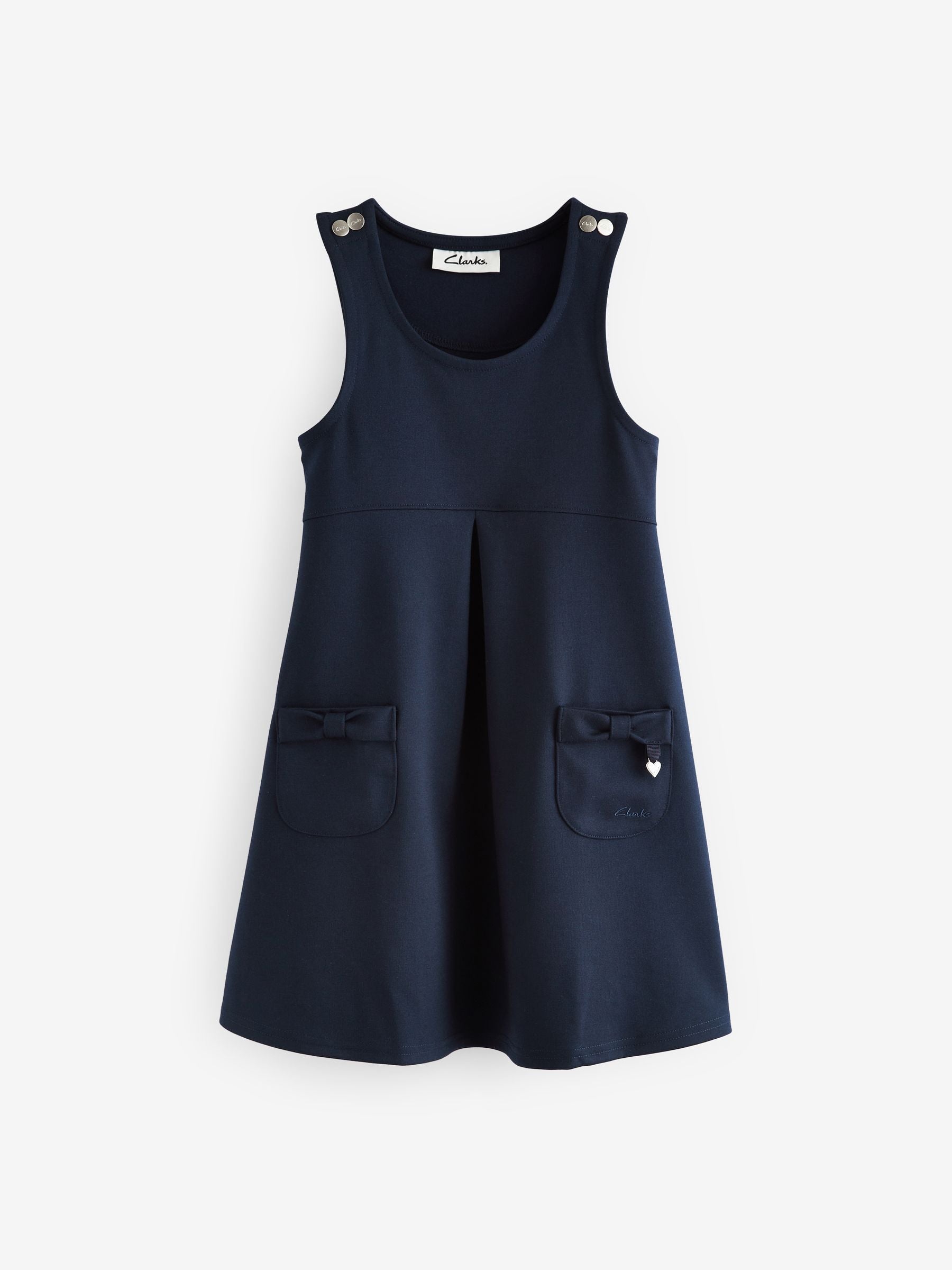 Clarks Navy Clarks School Ponte Pinafore Dress image 6