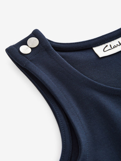 Clarks Navy Clarks School Ponte Pinafore Dress image 8
