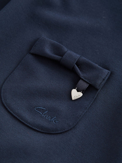 Clarks Navy Clarks School Ponte Pinafore Dress image 9