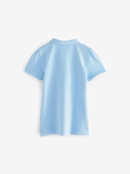 Dsiney Kidz - Clarks Blue Short Sleeve School polo Shirts 2 Pack image 3
