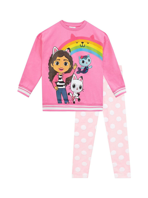 Character Pink 100% Cotton Gabby's Dollhouse Sweatshirt and Leggings Set image 1