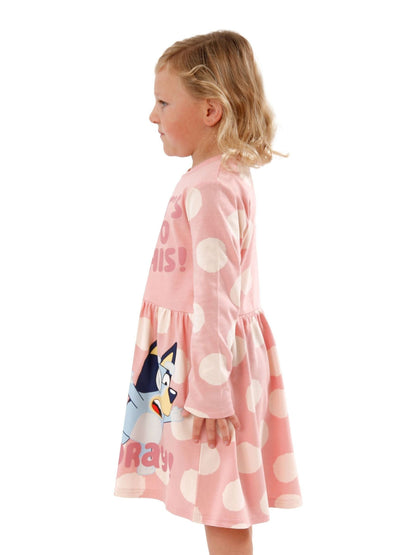 Character Pink Girls 100% Cotton Bingo Polka Dot Dress image 2