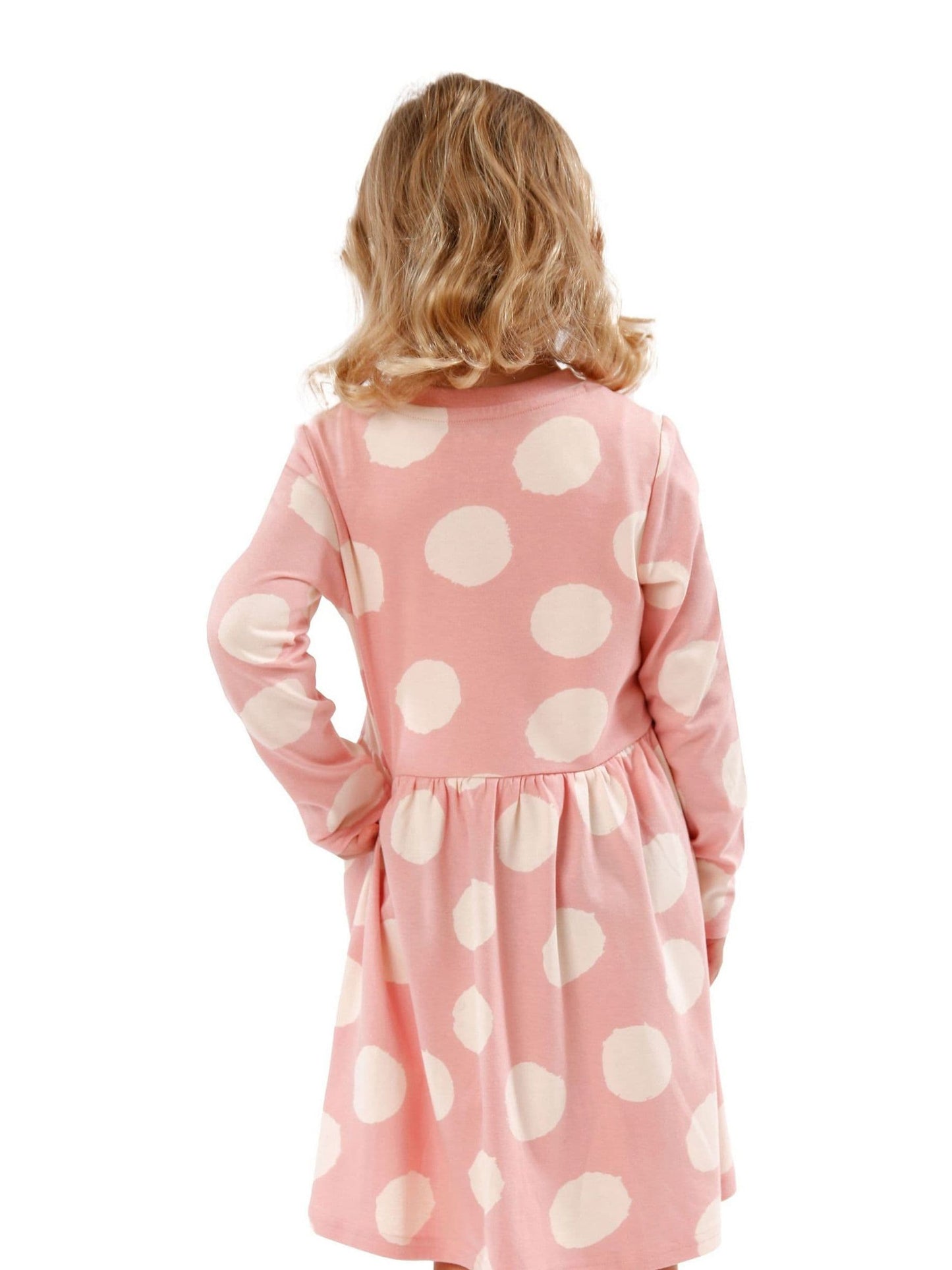Character Pink Girls 100% Cotton Bingo Polka Dot Dress image 3