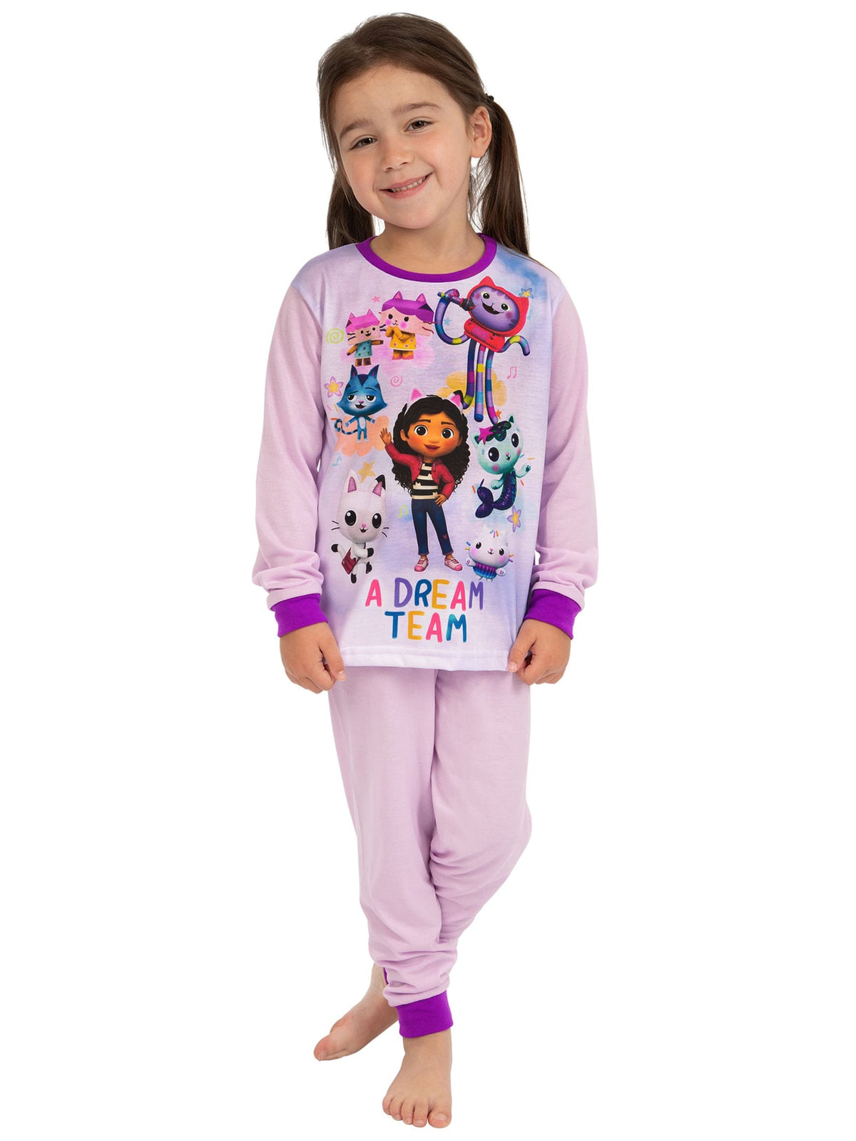 Character Pink Girls Gabby's Doll House Pyjamas 2 Pack - image 1