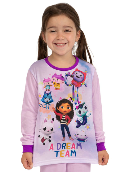 Character Pink Girls Gabby's Doll House Pyjamas 2 Pack - image 3