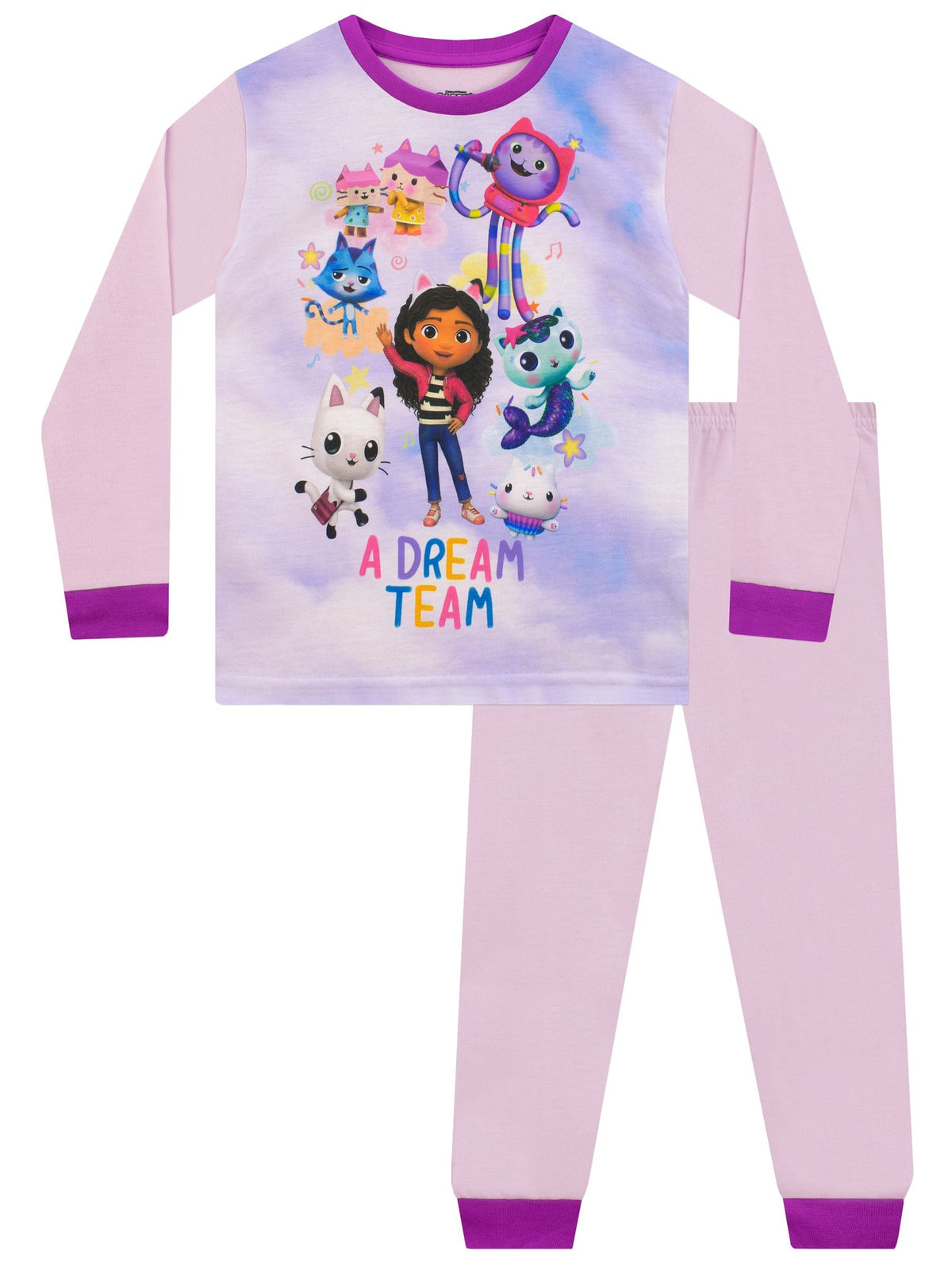 Character Pink Girls Gabby's Doll House Pyjamas 2 Pack - image 9