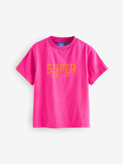 Superdry Pink T-Shirts 3 Pack image 5
