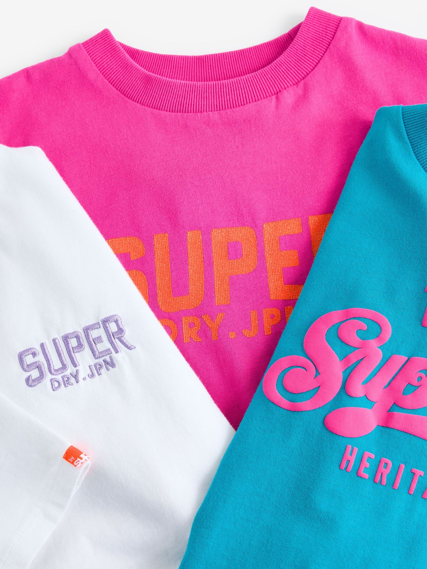 Superdry Pink T-Shirts 3 Pack image 7