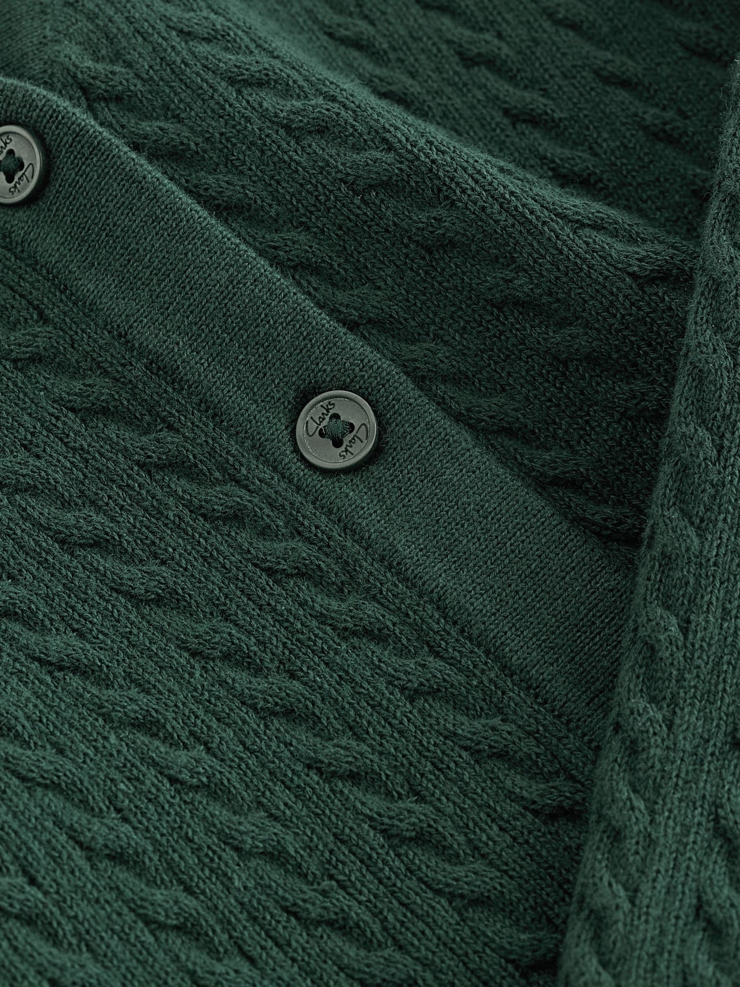 Dsiney Kidz - Clarks Green Cable Knit Frill School Cardigan image 5