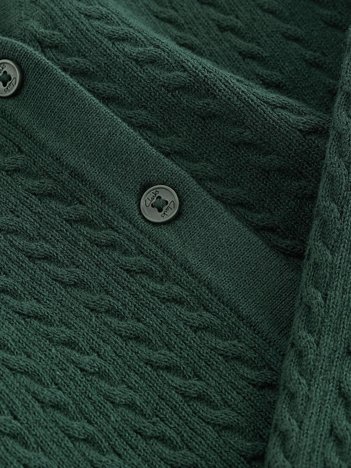 Dsiney Kidz - Clarks Green Cable Knit Frill School Cardigan image 5