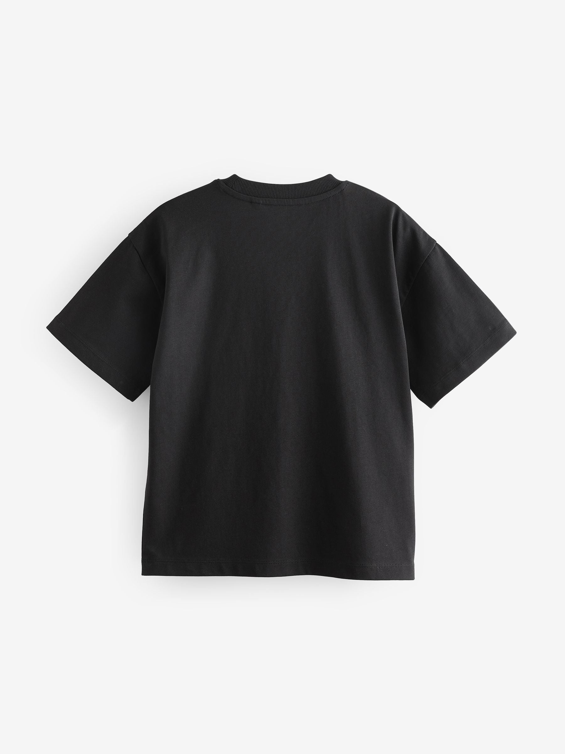 Dsiney Kidz - Black Oversized Fit Short Sleeve T-Shirt (3-16yrs) image 4