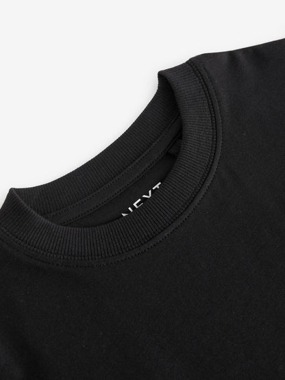 Dsiney Kidz - Black Oversized Fit Short Sleeve T-Shirt (3-16yrs) image 5