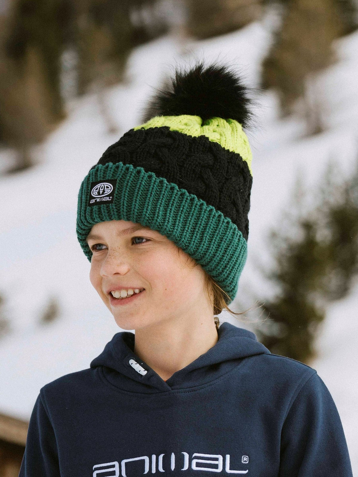 Animal Green Kids Alex Recycled Beanie - image 1