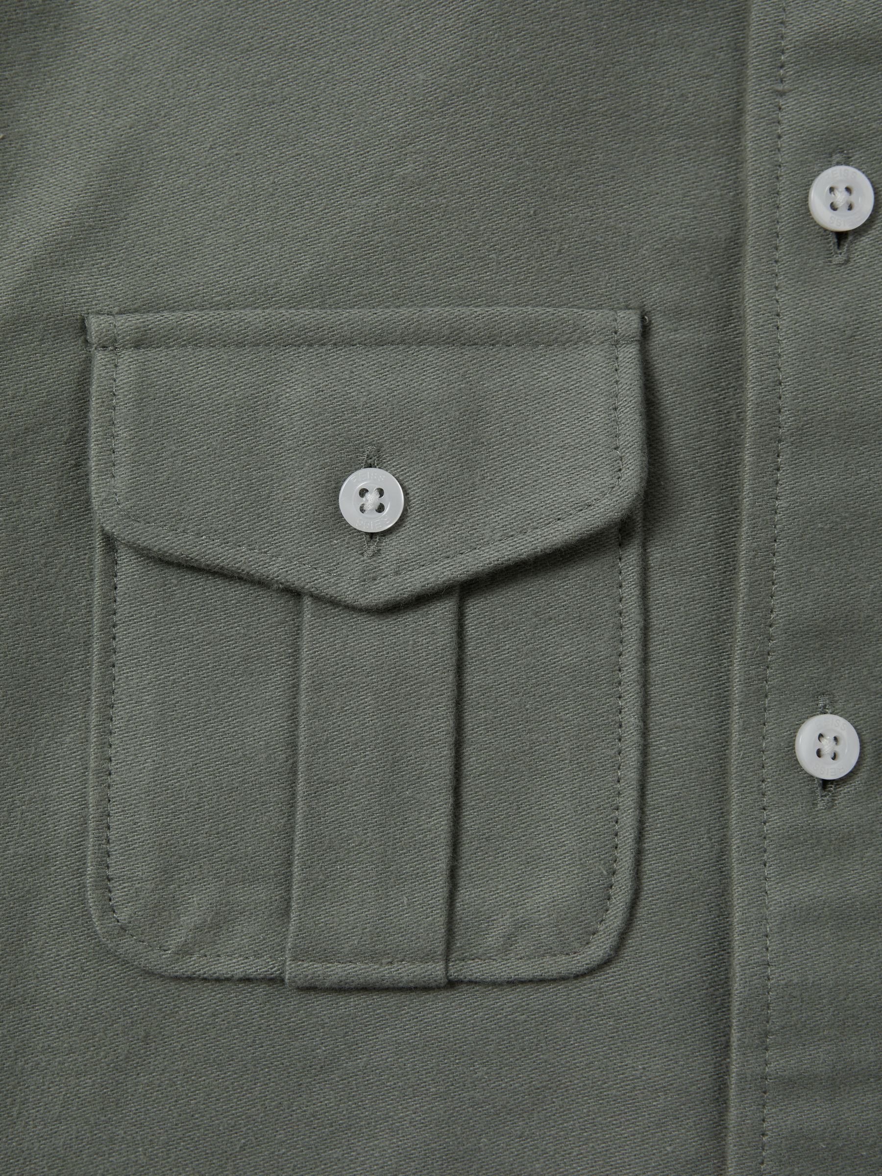 Dsiney Kidz - Reiss Pistachio Thomas 3-9 yrs Brushed Cotton Patch Pocket Overshirt image 4