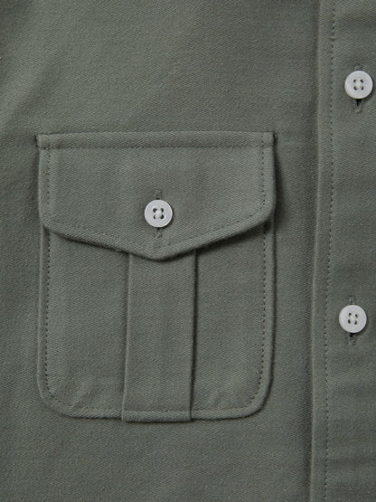 Dsiney Kidz - Reiss Pistachio Thomas 3-9 yrs Brushed Cotton Patch Pocket Overshirt image 4