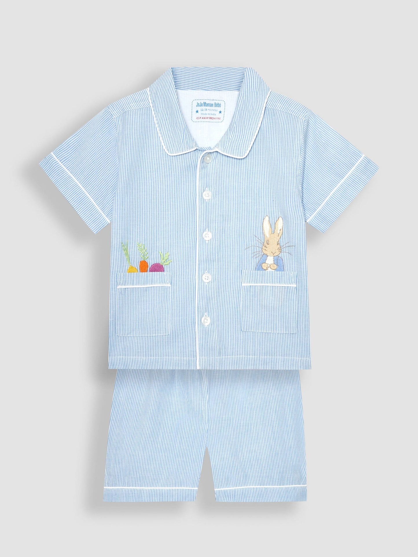 Dsiney Kidz - JoJo Maman Bébé White Peter Rabbit Classic Pyjamas image 1