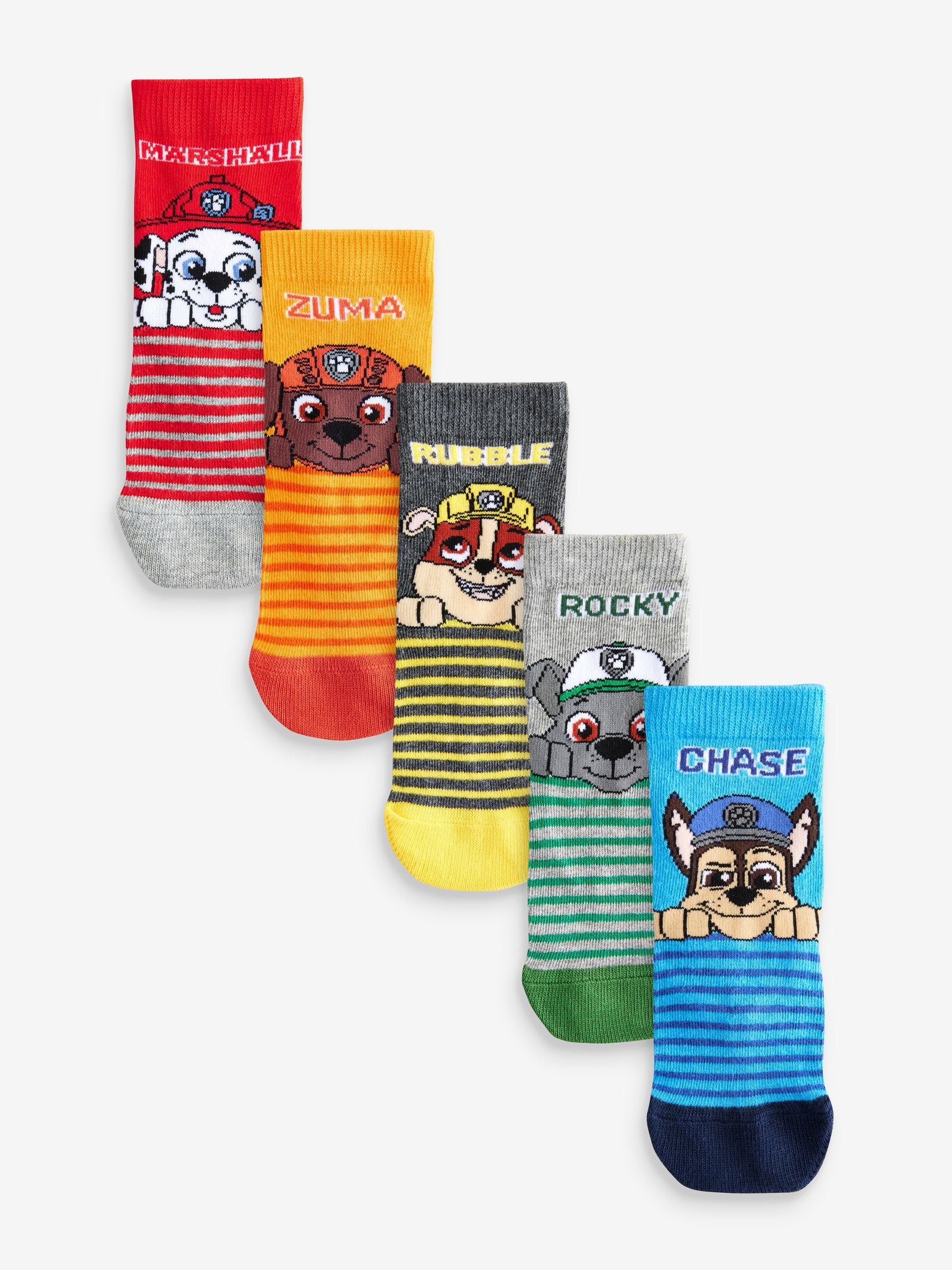 Dsiney Kidz - PAW Patrol Character Cotton Rich Socks 5 Pack image 1