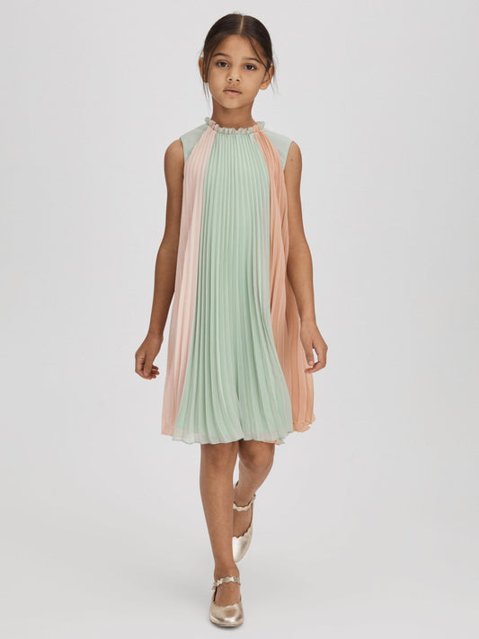 Dsiney Kidz - Reiss Pink Pixie 13-14 yrs Pleated Ruffle Dress image 1