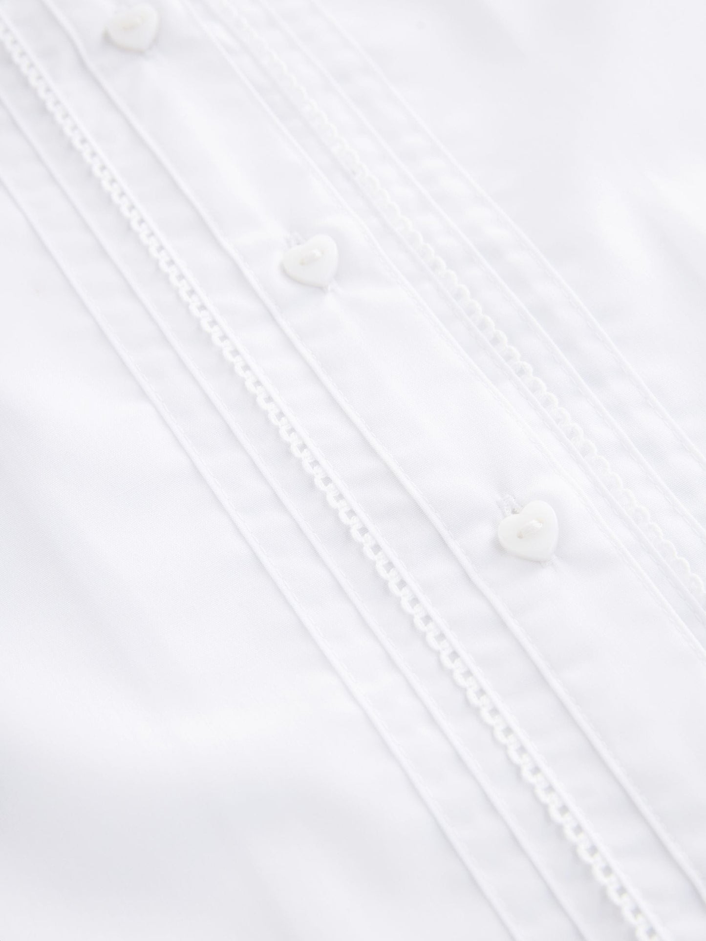 Dsiney Kidz - White Girls Cotton Rich Scalloped Collar School Shirt (3-14yrs) image 10