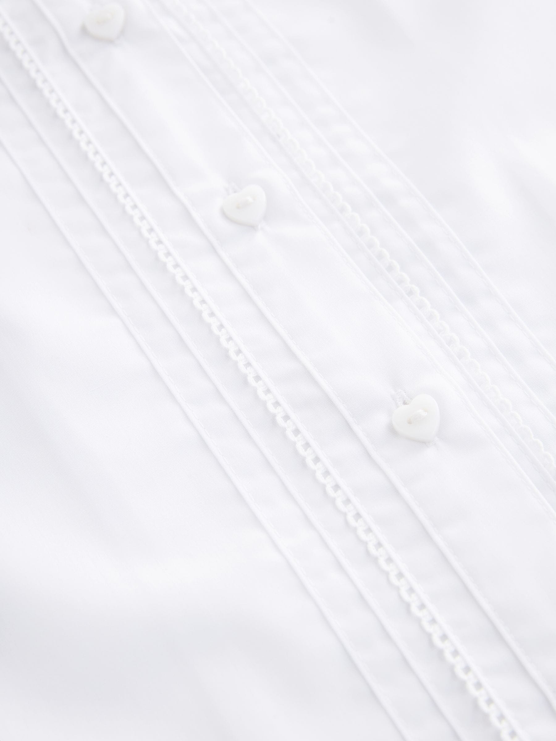 Dsiney Kidz - White Girls Cotton Rich Scalloped Collar School Shirt (3-14yrs) image 10