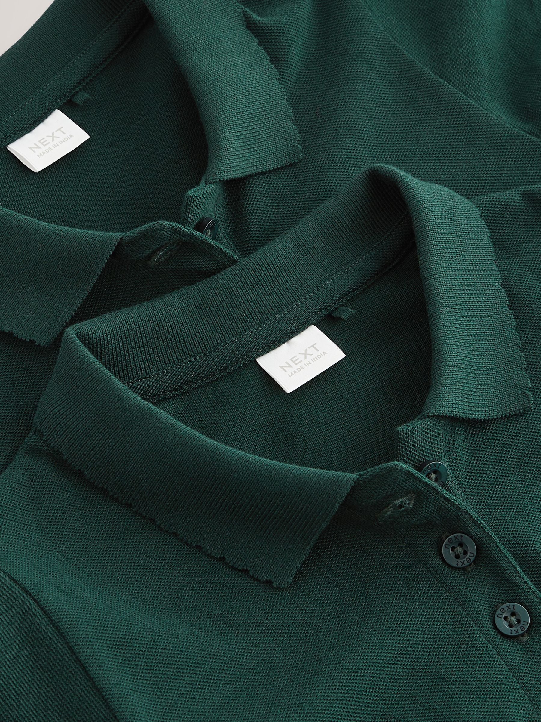 Dsiney Kidz - Green Regular Fit Girls 2 Pack Cotton Short Sleeve Polo Shirts (3-16yrs) image 5