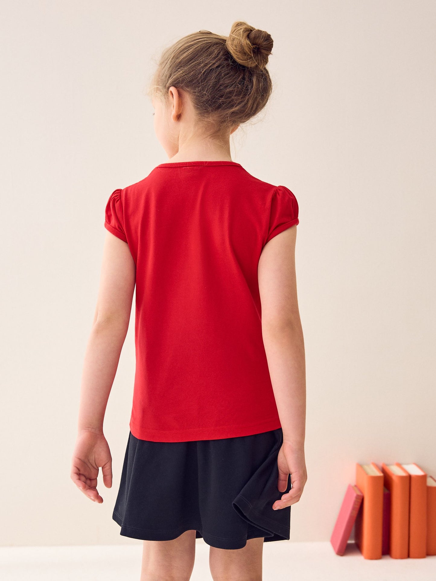 Dsiney Kidz - Red 2 Pack Puff Sleeve T-Shirts (3-16yrs) image 3