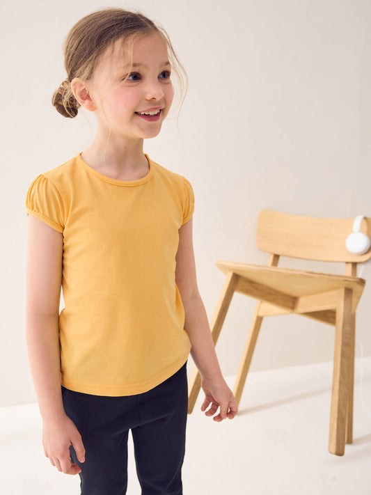 Dsiney Kidz - Yellow 2 Pack Puff Sleeve T-Shirts (3-16yrs) image 2