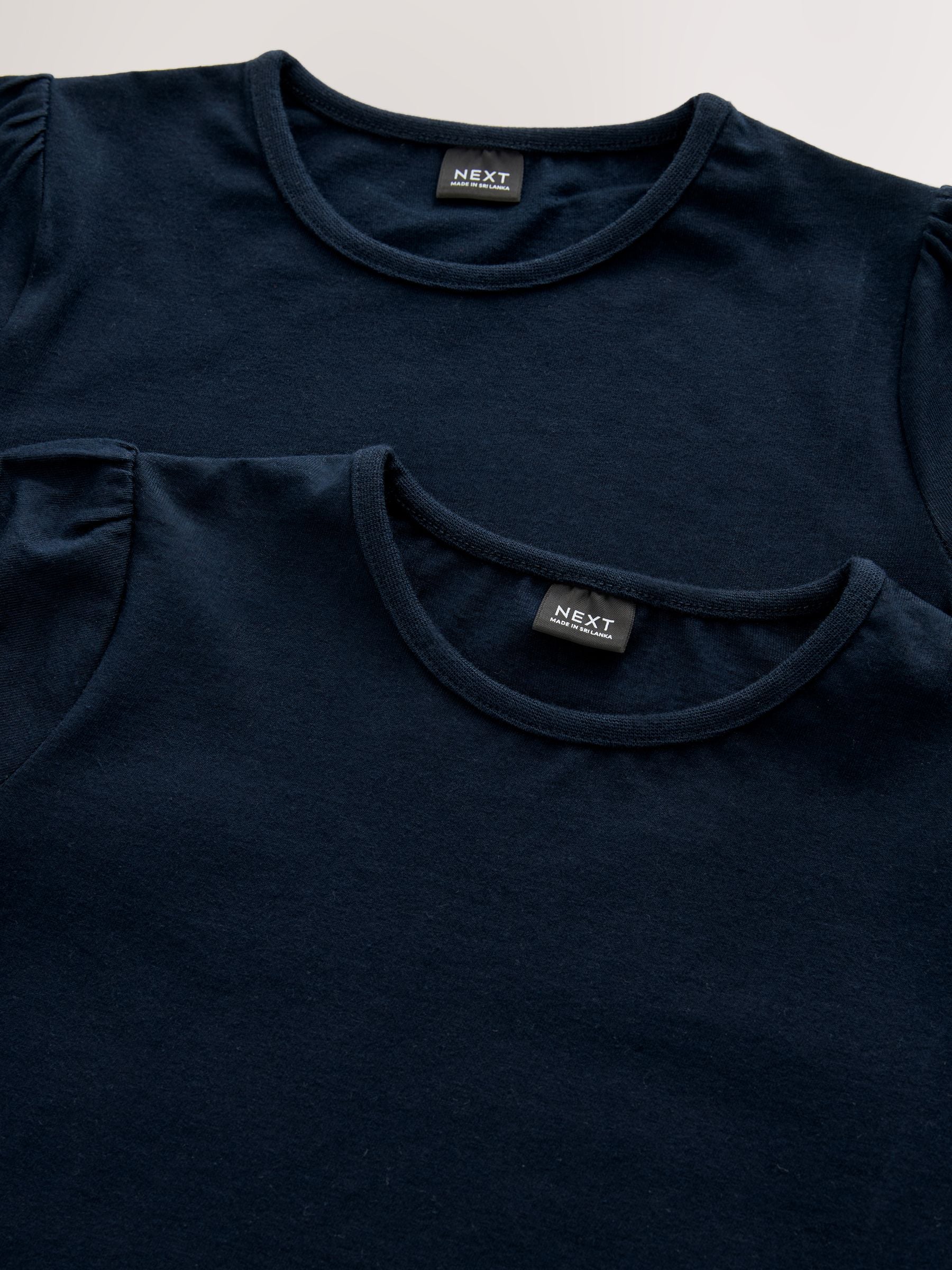 Dsiney Kidz - Navy Blue 2 Pack Puff Sleeve T-Shirts (3-16yrs) image 7