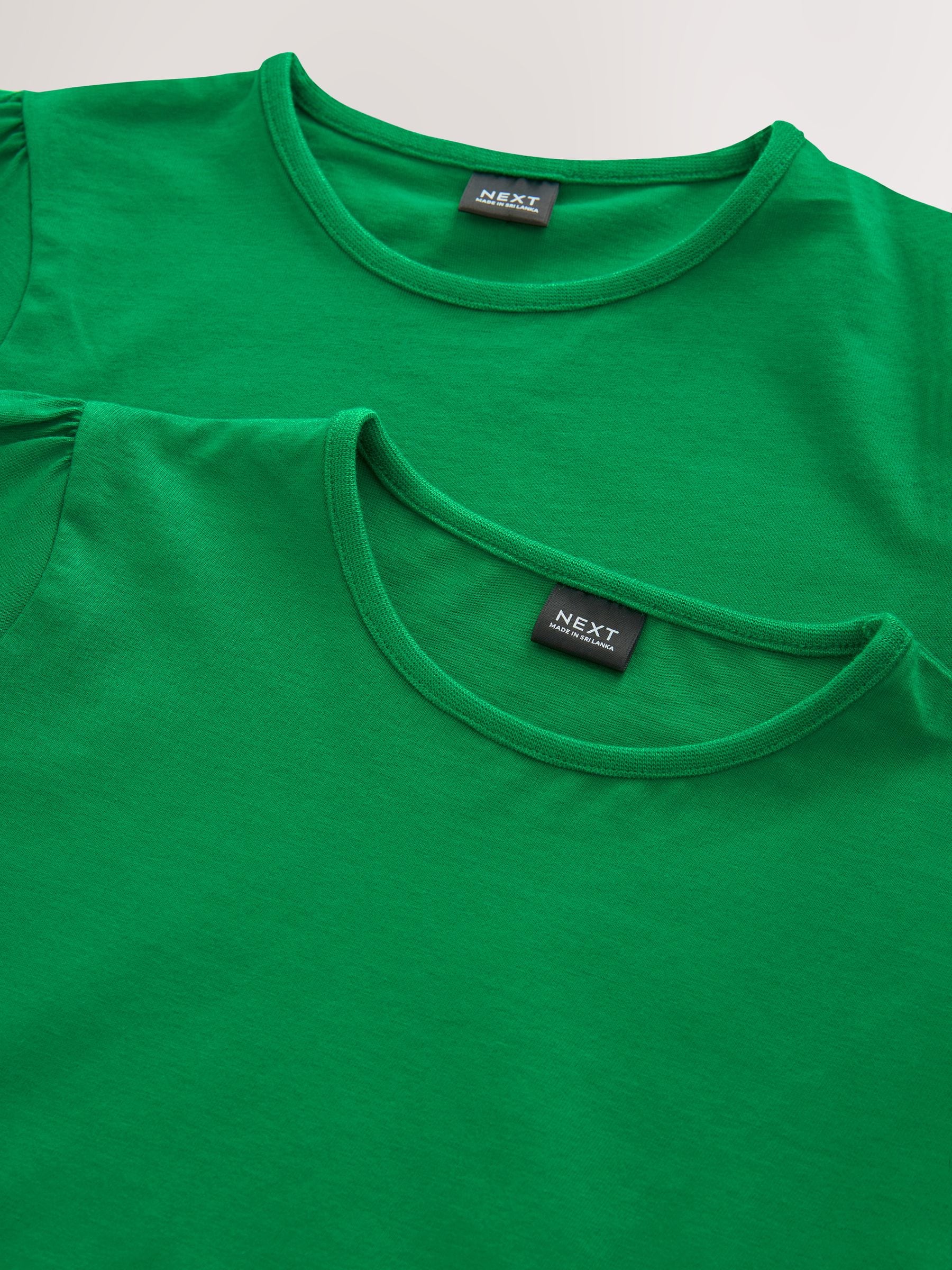 Dsiney Kidz - Green 2 Pack Puff Sleeve T-Shirts (3-16yrs) image 4