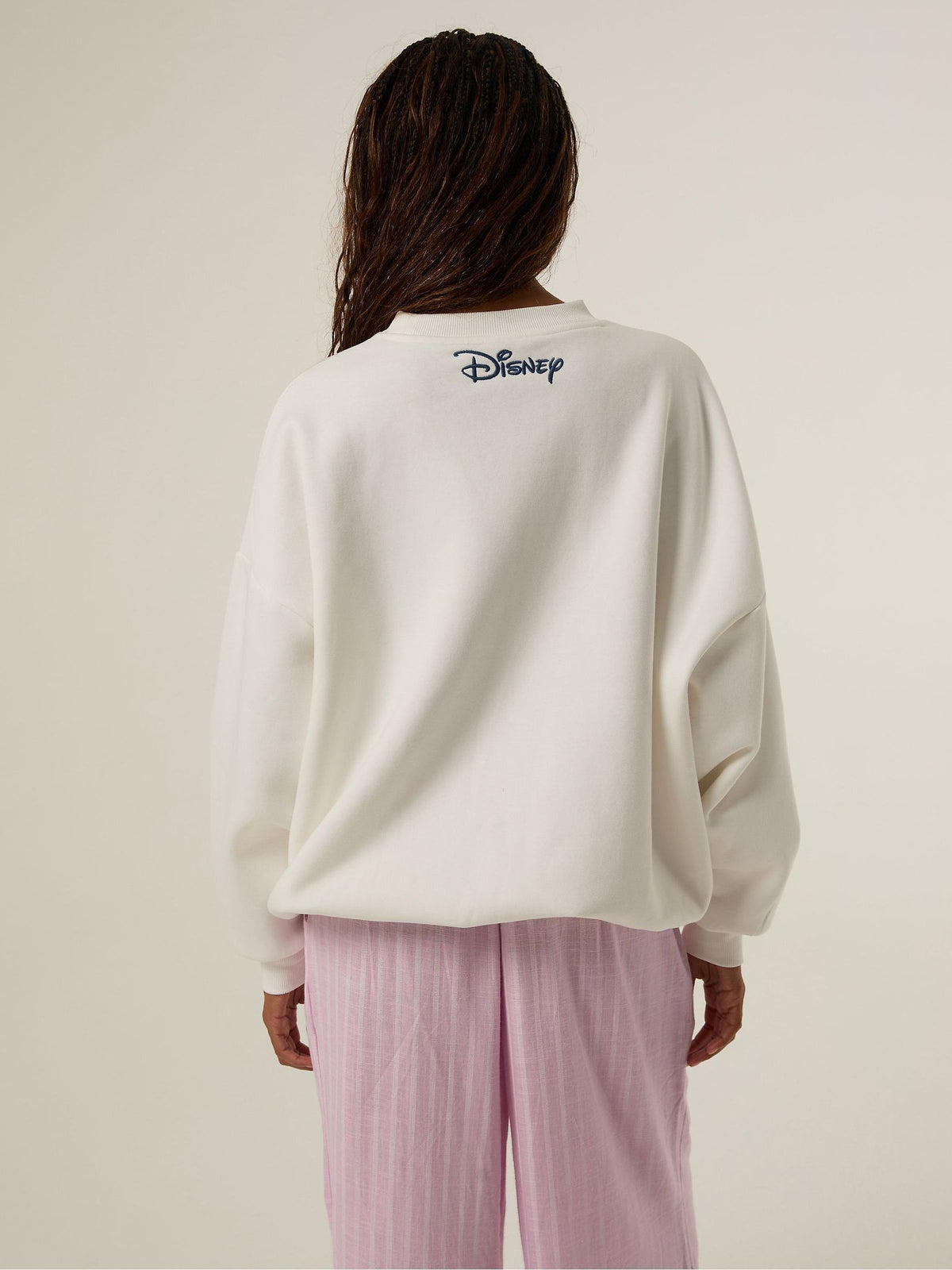 Skinnydip White Disney Mickey Mouse Patch Sweatshirt - image 2