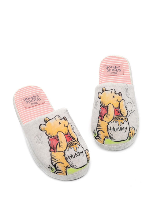 Vanilla Underground Ecru Winnie the Pooh Womens Winter Mule Slippers - image 1