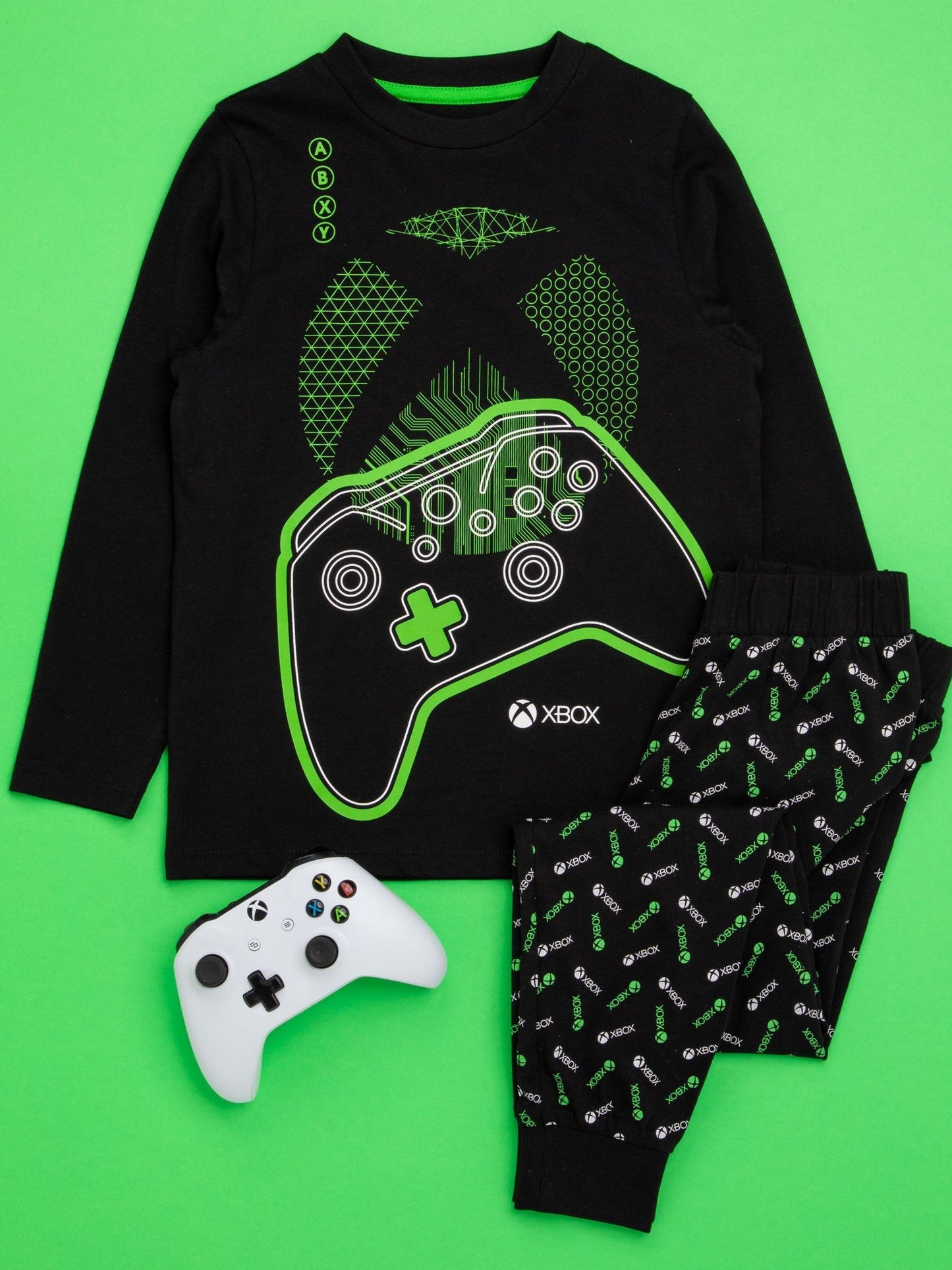 Vanilla Underground Black Xbox Long Leg Pyjamas image 1