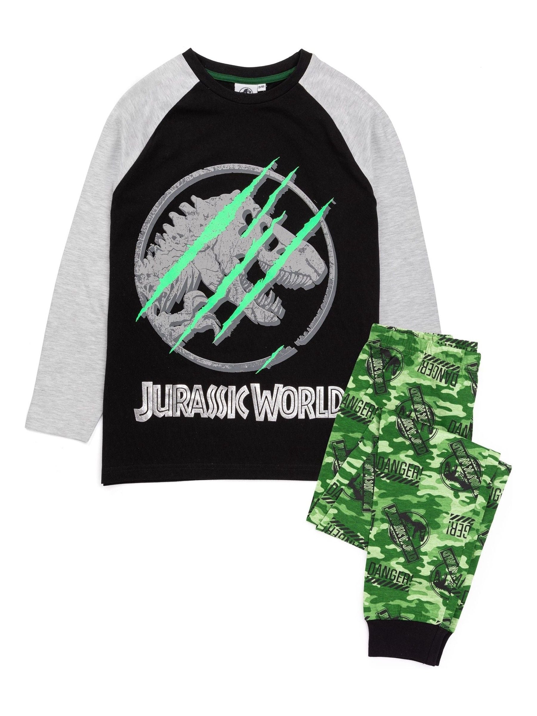 Dsiney Kidz - Vanilla Underground Black Jurassic World Long Leg Pyjamas image 1