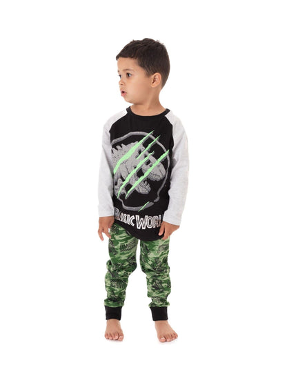 Dsiney Kidz - Vanilla Underground Black Jurassic World Long Leg Pyjamas image 2