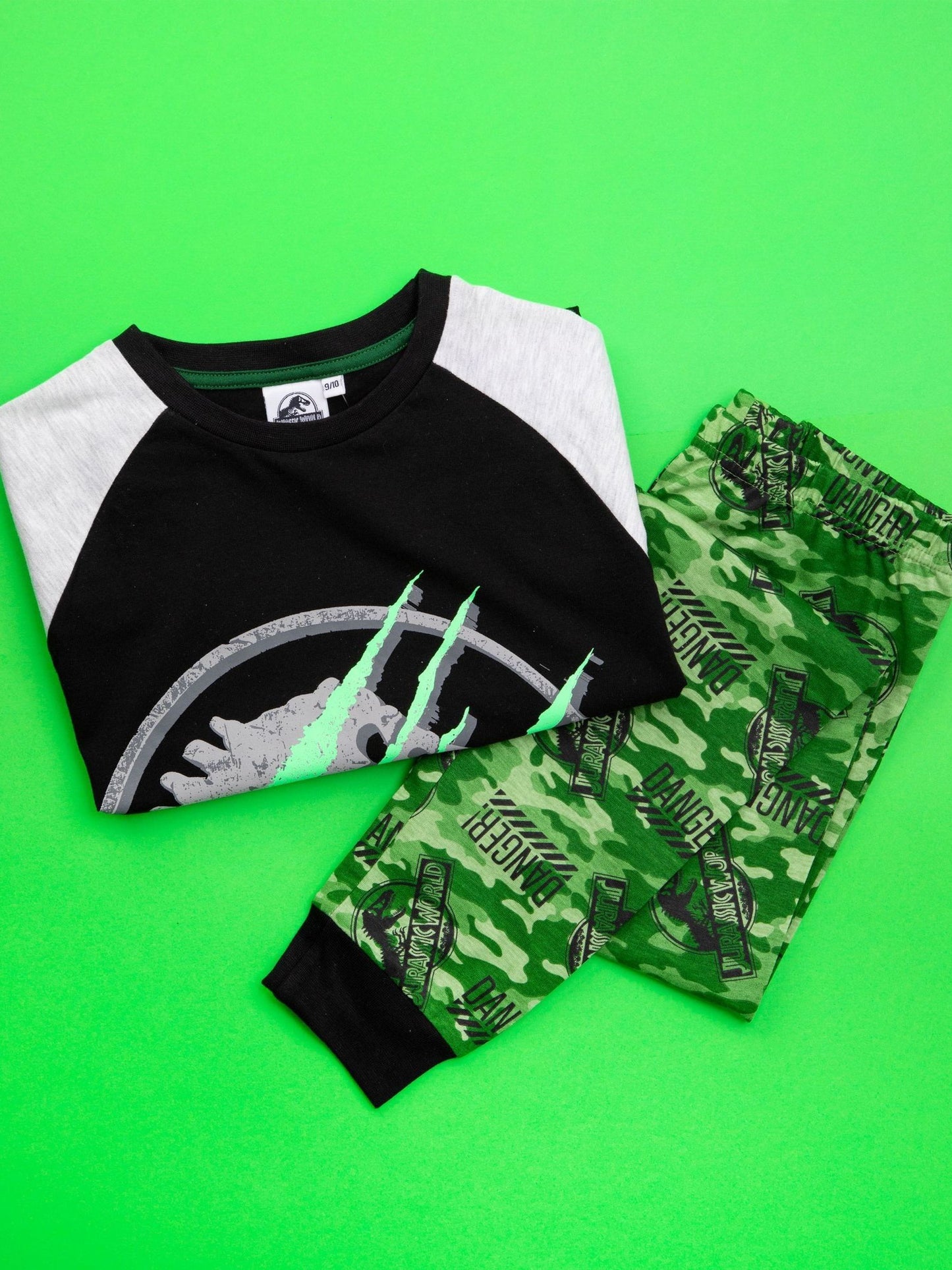 Dsiney Kidz - Vanilla Underground Black Jurassic World Long Leg Pyjamas image 5